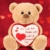 Brubaker Teddy Plüschbär mit Herz Rot Beige - Du bist das Beste was Mir je passiert ist - 25 cm - Teddybär Plüschteddy Kuscheltier Schmusetier - Braun Hellbraun - 5
