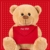 Brubaker Teddy Plüschbär mit Umschlag Rot - Für Dich - 25 cm - Teddybär Plüschteddy Kuscheltier Schmusetier - Hellbraun - 7
