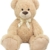 BRUBAKER XXL Teddybär 100 cm groß Beige mit einem Ich Liebe Dich Herz Stofftier Plüschtier Kuscheltier - 2