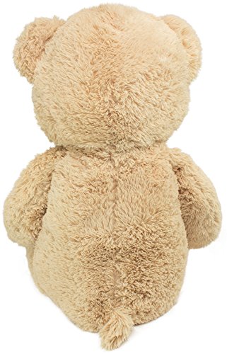 BRUBAKER XXL Teddybär 100 cm groß Beige mit einem Ich Liebe Dich Herz Stofftier Plüschtier Kuscheltier - 3