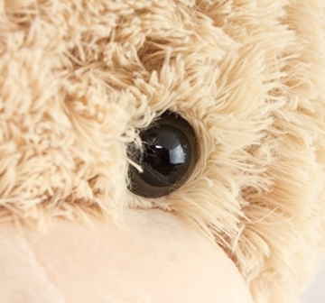 BRUBAKER XXL Teddybär 100 cm groß Beige mit einem Ich Liebe Dich Herz Stofftier Plüschtier Kuscheltier - 8