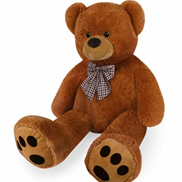 Deuba Riesen Teddy XL-XXXL Teddybär 100-175cm samtig weiches Kuscheltier Plüschbär Plüschtier Farbwahl - 1