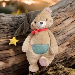 Fehn Kuscheltier Bär XL – Großes Stofftier zum Greifen, Fühlen & Knuddeln