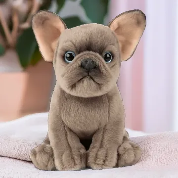 Französische Bulldogge Welpe Stofftier 16cm - Living Nature AN437