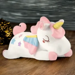 GAGAKU Plüsch Einhorn Kissen weiß 66cm – Dein magischer Kuschelfreund!
