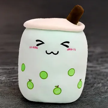 Herbests Bubble Tea Plüschtier – Weiches Kuschelkissen für süße Träume