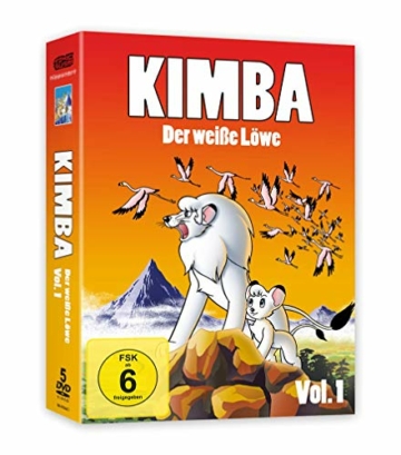 Kimba Komplett Set Bundle (Kimba der weiße Löwe 1&2, Boubou König der Tiere, Leo der kleine Löwenkönig, Jungle Emporer Leo) + Kimba Stofftier - 4