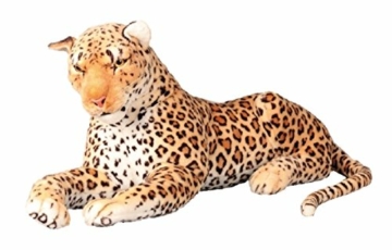 Leopard XXL Plüschtier 110 cm Kuscheltier Softtier Raubkatze Stofftier - 
