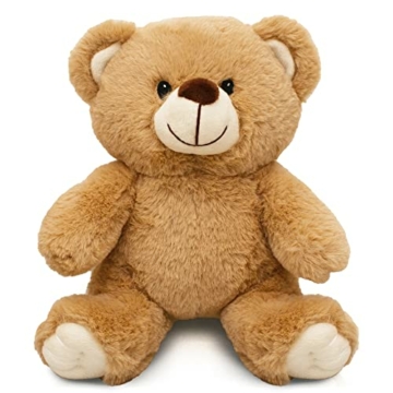 MilaBoo kuschelweicher Teddybär klein 20 cm I Kuscheltier Baby in beige inkl. Postkarte I Liebevoll designter Kuschelbär zum Verlieben I super weiches Plüschtier zum Verschenken - 1