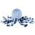 Nattou Kuscheltier Oktopus, Für Neugeborene und Frühchen, 23 cm, Blau - 1