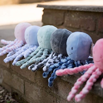 Nattou Kuscheltier Oktopus, Für Neugeborene und Frühchen, 23 cm, Blau - 5
