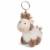 NICI 45401 Kuscheltier Lama-Baby Floffi 10cm Schlüsselanhänger, flauschies Plüschtier mit Schlüsselring, beige/pink - 1