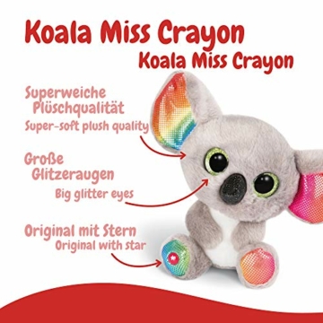 NICI Glubschis: Das Original – Glubschis Koala Miss Crayon 15 cm – Kuscheltier Koala mit großen Augen – Flauschiges Plüschtier mit großen Glitzeraugen – Schmusetier für Kuscheltierliebhaber – 46319 - 3