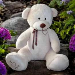 Odolplusz XXL Weicher Plüsch-Teddybär Plüschbär Kuscheltier beige 190cm