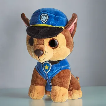 Paw Patrol Chase mit Glitzer Augen, 15cm braun - TY 41208
