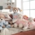Steiff Gute Nacht Hund - 28 cm - Plüschhund mit Schlappohren - Kuscheltier für Babys - weich & waschbar - beige / blau (239687) - 4