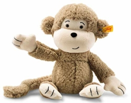 Steiff Kuscheltier Affe Brownie, Süßes Stofftier, Jungen, Mädchen & Babys ab 0 Monaten, Soft Cuddly Friends, Plüschtier 30 cm klein, 060304 - 1