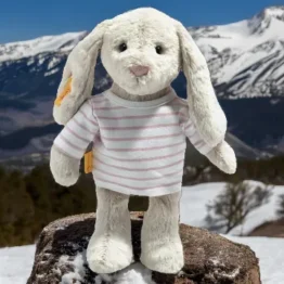 Steiff Kuscheltier Hase Hoppie mit T-Shirt & langen Ohren 26cm