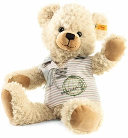Steiff Lenni Teddybär - 40 cm - Teddybär mit T-Shirt - Kuscheltier für Kinder - weich & waschbar - blond (109508) - 1