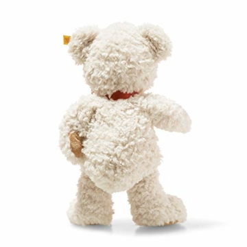 Steiff Lilly Schlenker-Teddybär - 28 cm - Teddybär mit roter Schleife - Kuscheltier für Kinder - weich & waschbar - Creme (111556) - 3
