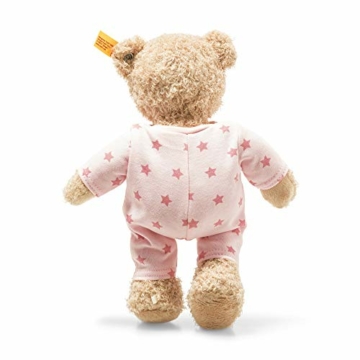 STEIFF Teddy and Me Teddybär Mädchen Baby mit Schlafanzug - 25 cm - Teddybär mit rosa Schlafanzug - Kuscheltier für Babys - weich & waschbar - beige/rosa (241659) - 3
