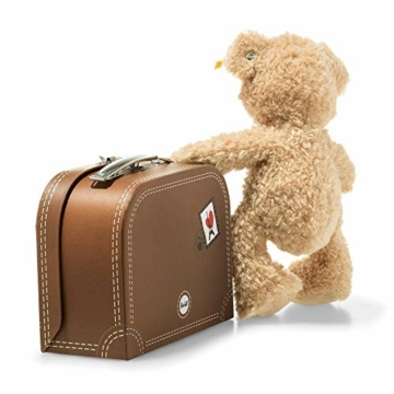 Steiff Teddybär Fynn im Koffer - 28 cm - Teddy Kuscheltier für Kinder - beweglich & waschbar - beige (111471) - 2