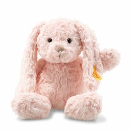 Steiff Tilda Hase - 30 cm - Plüschhase mit Schlappohren - Kuscheltier für Kinder - Soft Cuddly Friends - beweglich & waschbar - rosa (080623) - 1