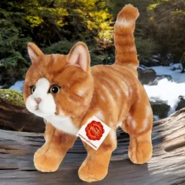 Teddy Hermann 90682 Katze rot getigert 20cm Kuscheltier Plüschtier