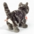 Teddy Hermann 91822 Katze 20 cm, Kuscheltier, Plüschtier, grau getigert - 3
