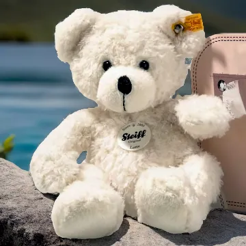 Teddybär Lotte weiß 28cm im rosa Koffer - Steiff 111563