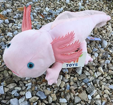 Uni-Toys - Axolotl - 32 cm (Länge) - Plüsch-Wassertier - Plüschtier, Kuscheltier - 7