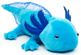 Uni-Toys - Axolotl (blau) - 32 cm (Länge) - Plüsch-Wassertier - Plüschtier, Kuscheltier - 1