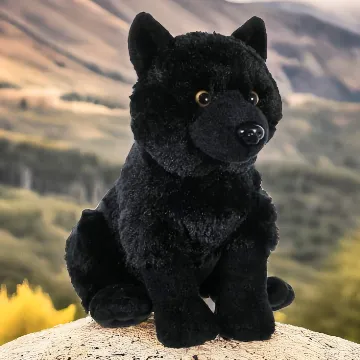Wild Republic Cuddlekins Schwarzer Wolf Kuscheltier 30cm